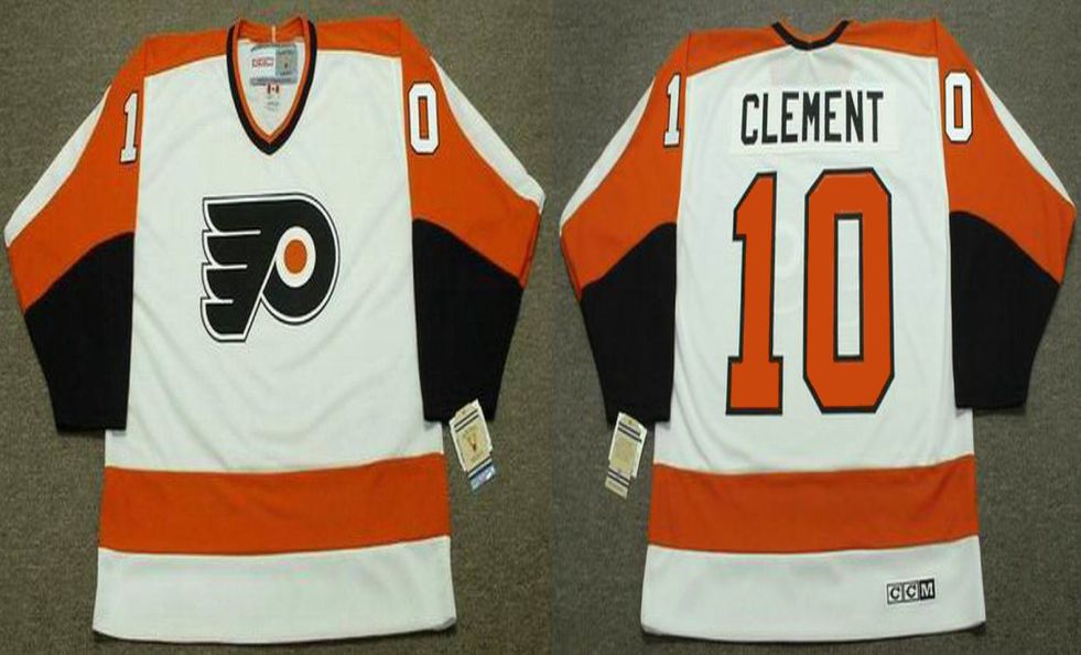 2019 Men Philadelphia Flyers #10 Clement White CCM NHL jerseys->philadelphia flyers->NHL Jersey